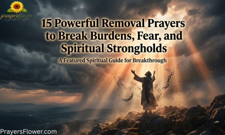 15 Powerful Removal Prayers to Break Burdens, Fear, and Spiritual Strongholds