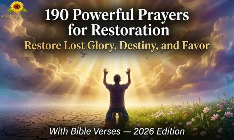 190 Powerful Prayers for Restoration with Bible Verses to Restore Lost Glory, Destiny, and Favor(2026)