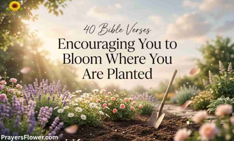 40 Bible Verses Encouraging You to Bloom Where You Are Planted