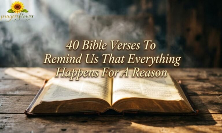 40 Bible Verses To Remind Us That Everything Happens For A Reason