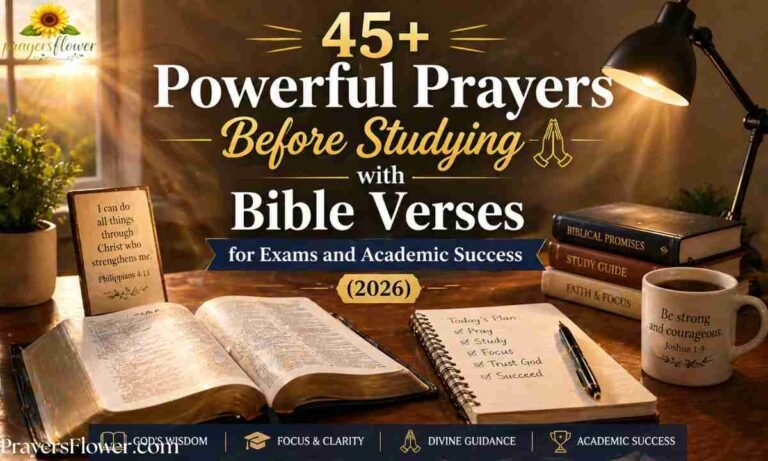 45+ Powerful Prayers Before Studying with Bible Verses for Exams and Academic Success (2026)