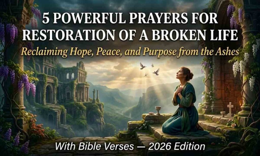 5 Powerful Prayers for Restoration of a Broken Life