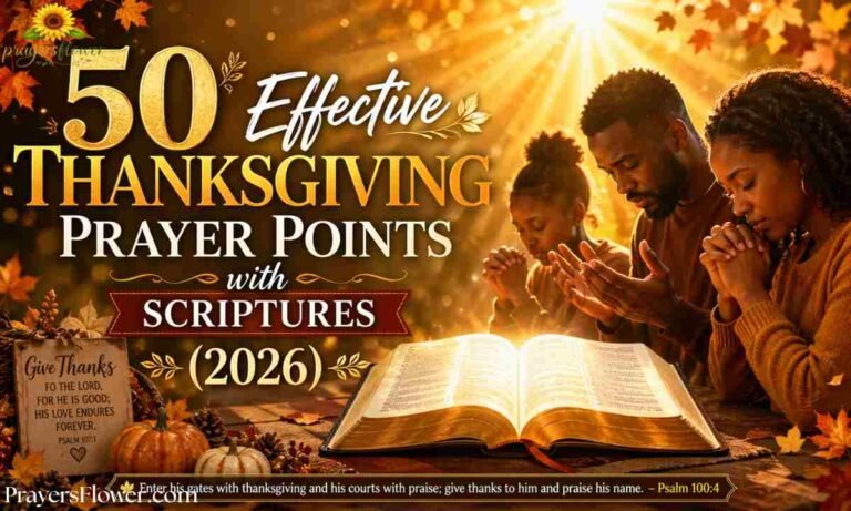 50 Effective Thanksgiving Prayer Points with Scriptures (2026)