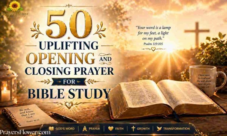 50 Uplifting Opening and Closing Prayer for Bible Study