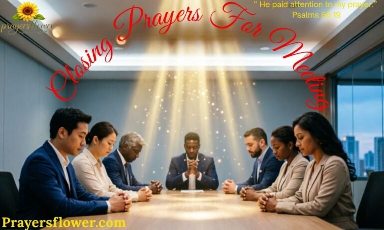 A Closing Prayer for meeting