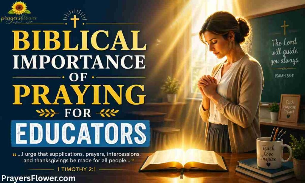 Biblical Importance of Praying for Educators