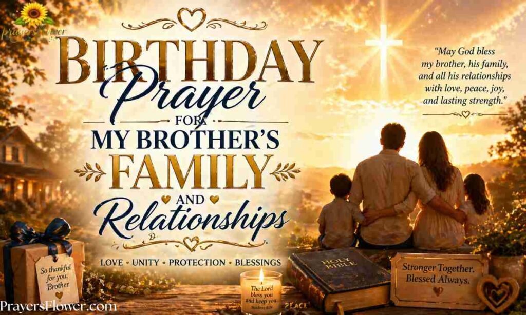 Birthday Prayer for My Brother's Family and Relationships