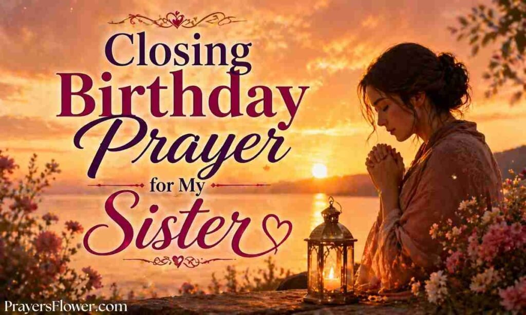 Closing Birthday Prayer for My Sister