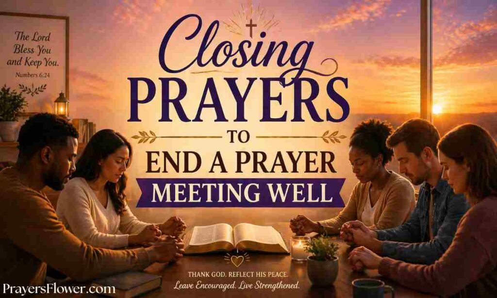 Closing Prayers to End a Prayer Meeting Well