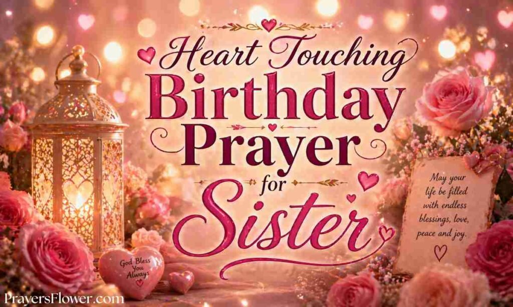 Heart Touching Birthday Prayer for Sister