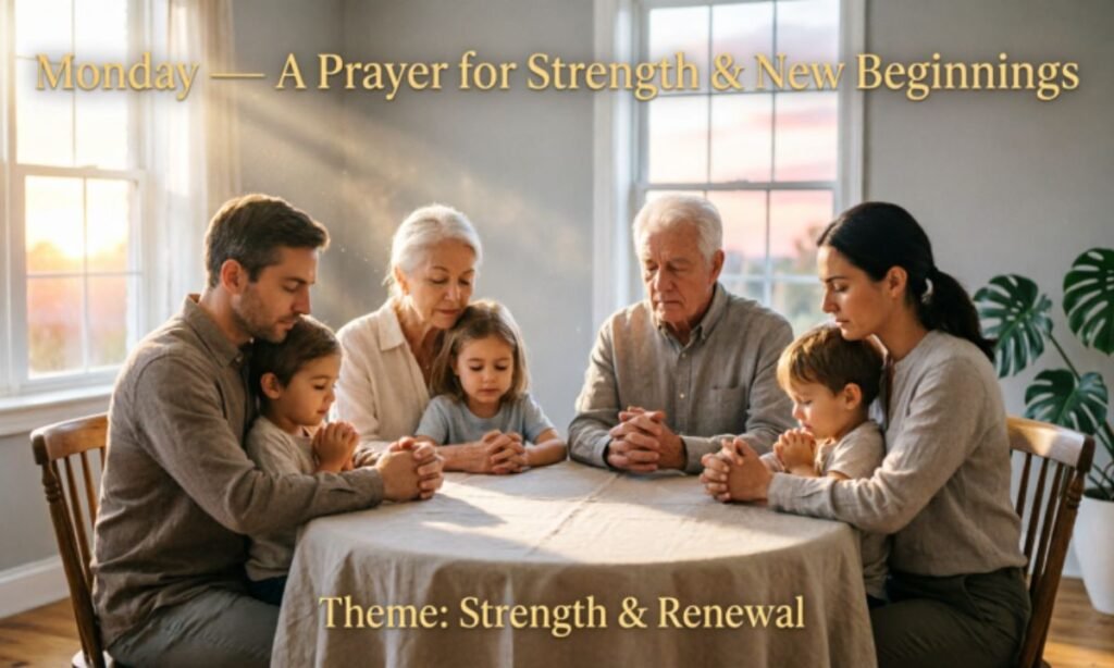 Monday — A Prayer for Strength & New Beginnings 7 Powerful Daily Prayers for Every Day of the Week
