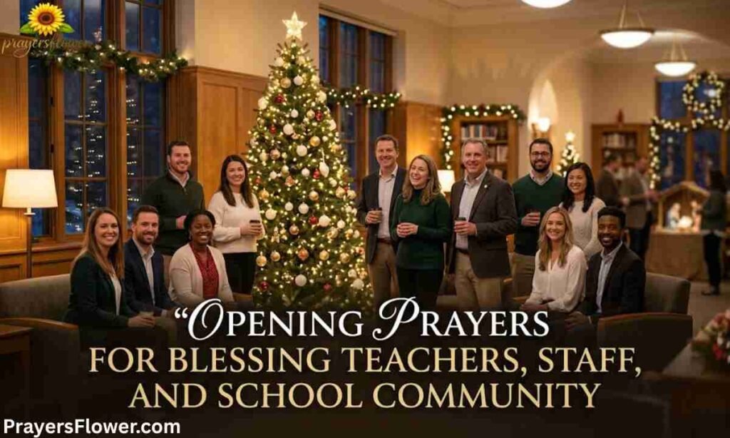 Opening Prayers for Blessing Teachers, Staff, and School Community