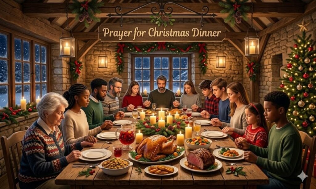 Prayer for Christmas Dinner  29 Short Powerful Prayers Before Meals