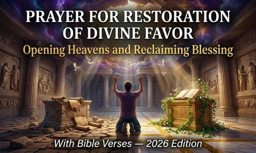 Prayer for Restoration of Divine Favor