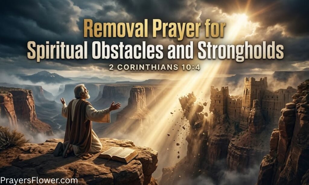 Removal Prayer for Spiritual Obstacles and Strongholds