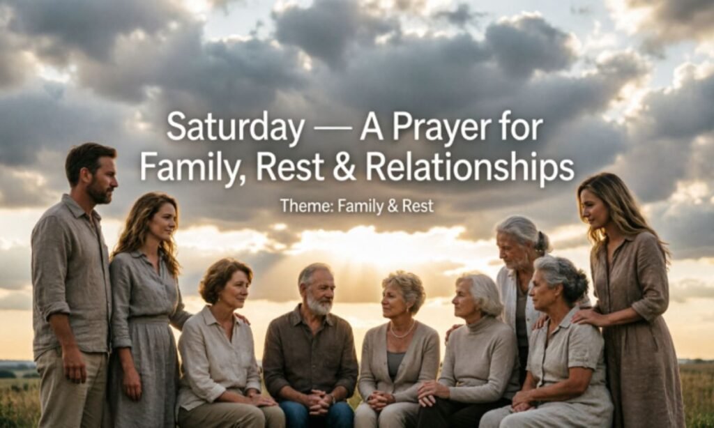 Saturday — A Prayer for Family, Rest & Relationships 7 Powerful Daily Prayers for Every Day of the Week