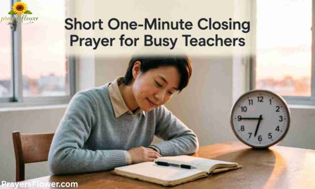 Short One-Minute Closing Prayer for Busy Teachers