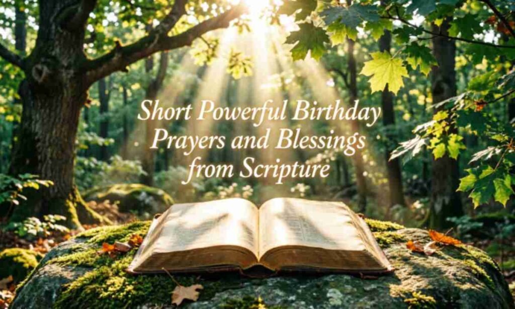 Short Powerful Birthday Prayers and Blessings from Scripture