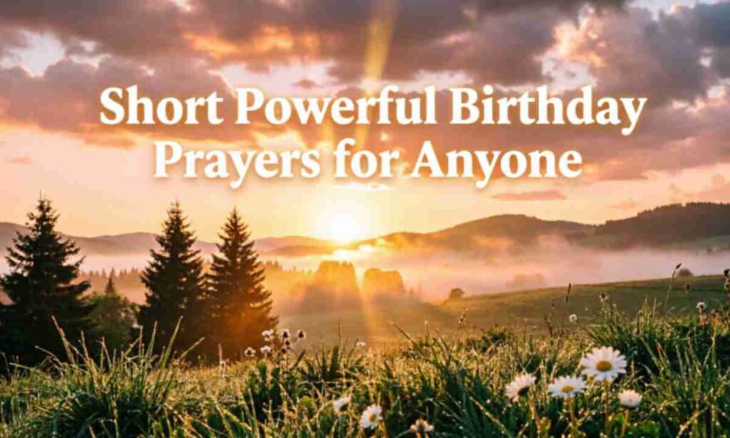 Short Powerful Birthday Prayers for Anyone