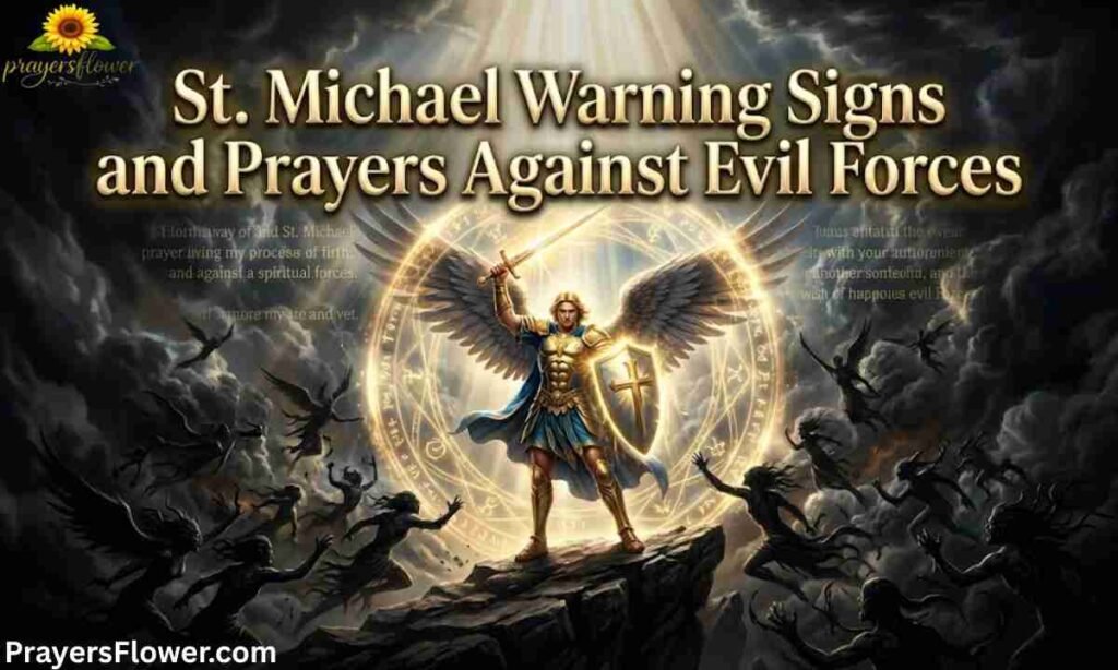 St. Michael Warning Signs and Prayers Against Evil Forces