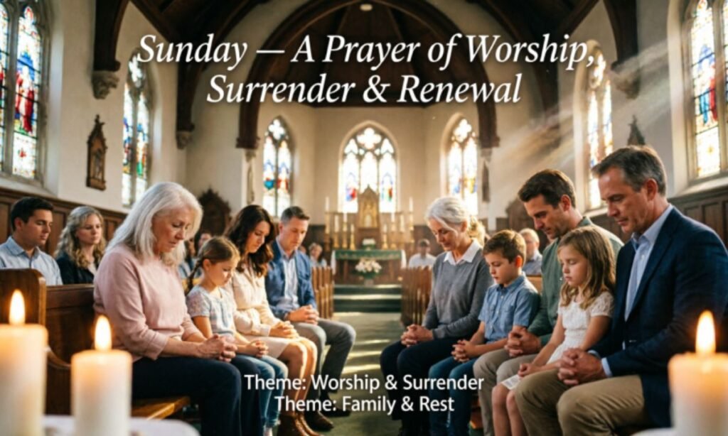 Sunday — A Prayer of Worship, Surrender & Renewal 7 Powerful Daily Prayers for Every Day of the Week