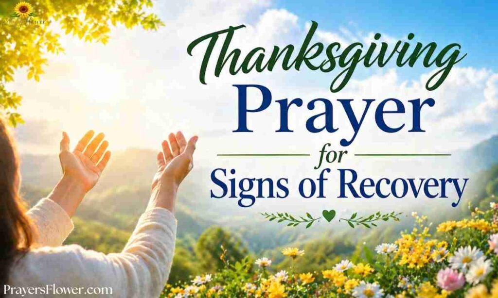 Thanksgiving Prayer for Signs of Recovery