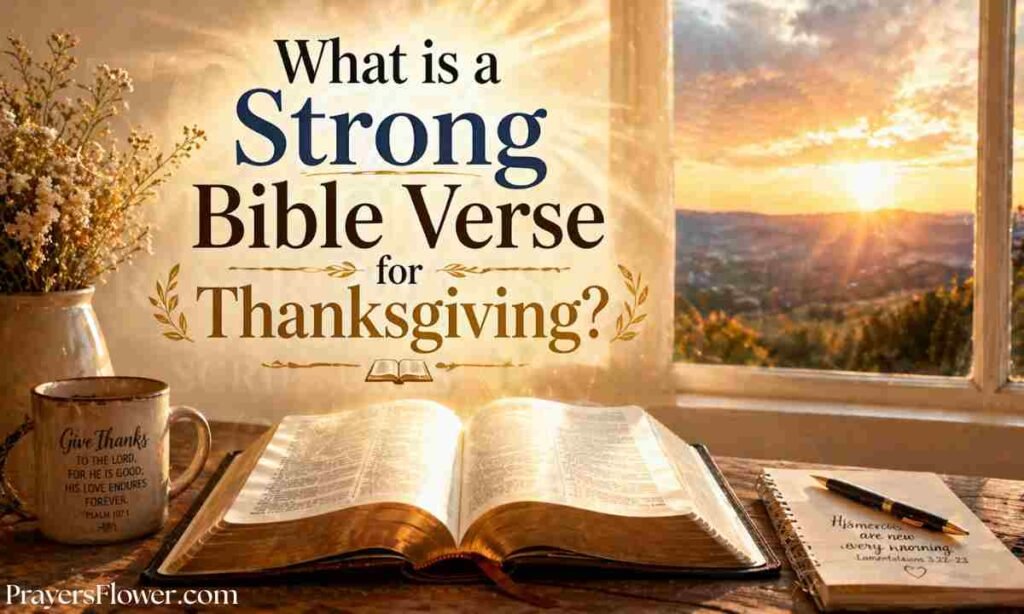 What is a Strong Bible Verse for Thanksgiving