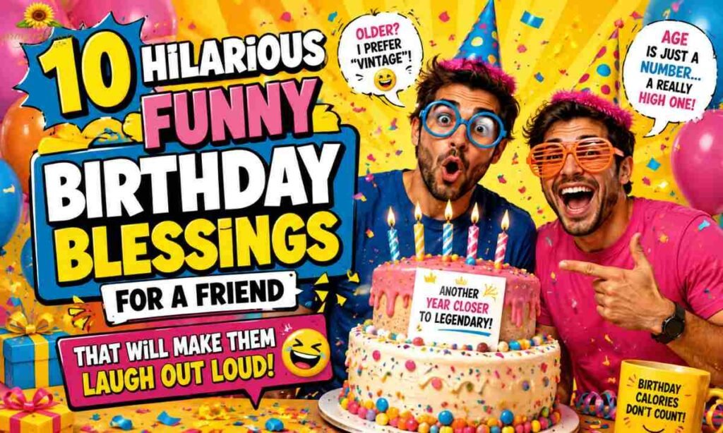 10 Hilarious Funny Birthday Blessings for a Friend That Will Make Them Laugh Out Loud