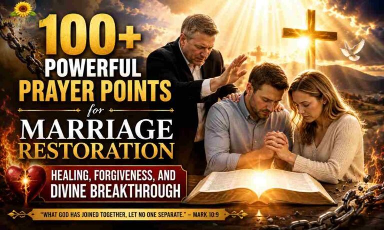100+ Powerful Prayer Points for Marriage Restoration, Healing, Forgiveness, and Divine Breakthrough
