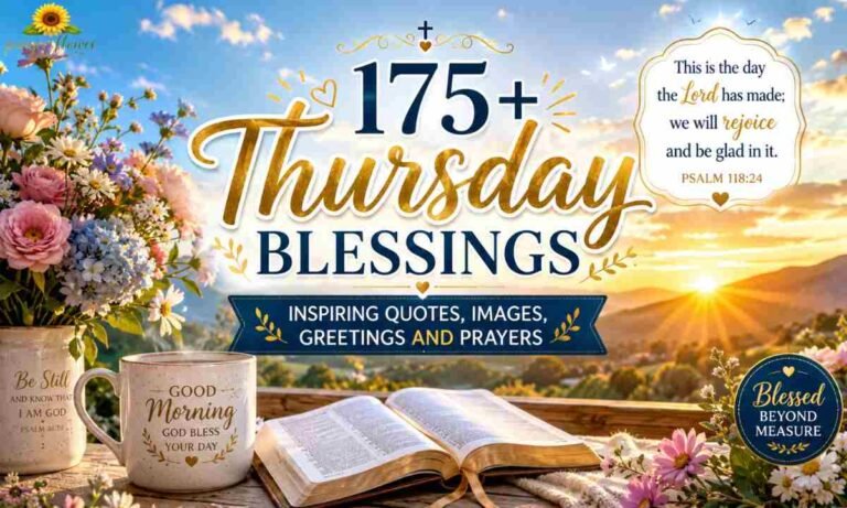 175+ Thursday Blessings Inspiring Quotes, Images, Greetings and Prayers