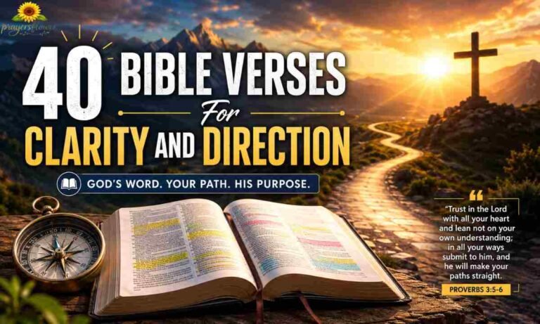 40 Bible Verses For Clarity and Direction