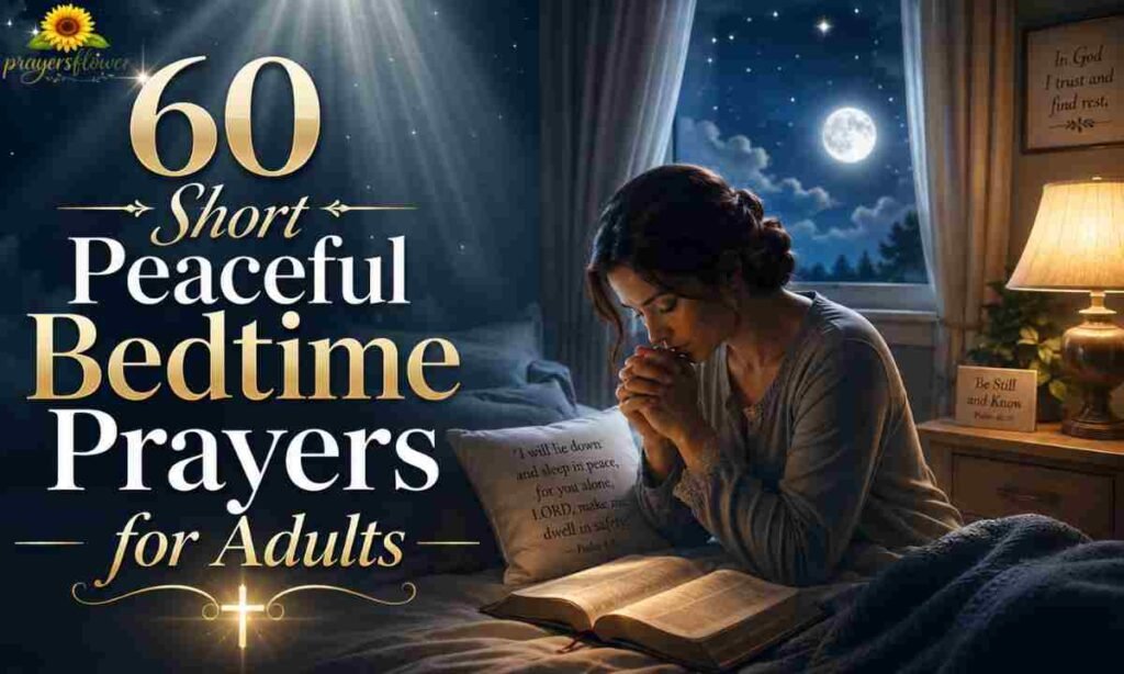 60 Short Peaceful Bedtime Prayers for Adults