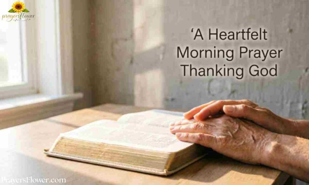 A Heartfelt Morning Prayer Thanking God