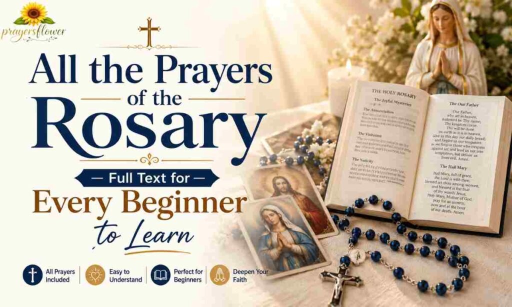 All the Prayers of the Rosary — Full Text for Every Beginner to Learn