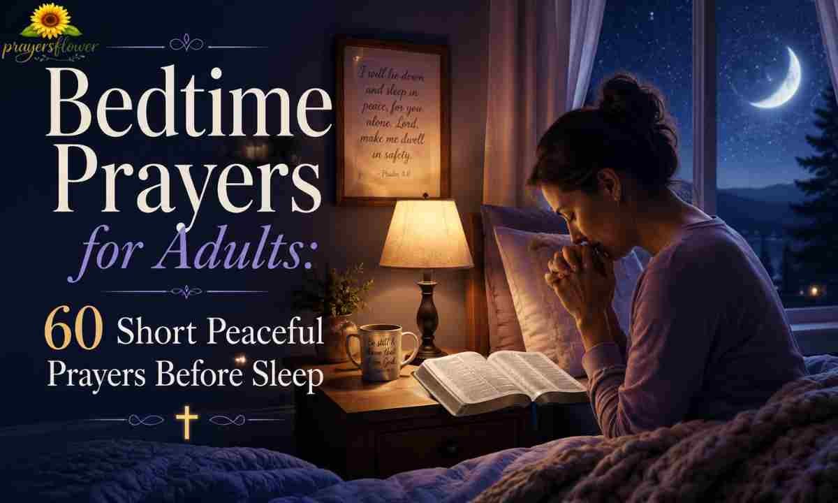 Bedtime Prayers for Adults: 60 Short Peaceful Prayers Before Sleep