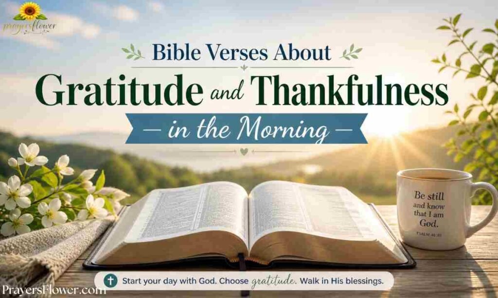 Bible Verses About Gratitude and Thankfulness in the Morning