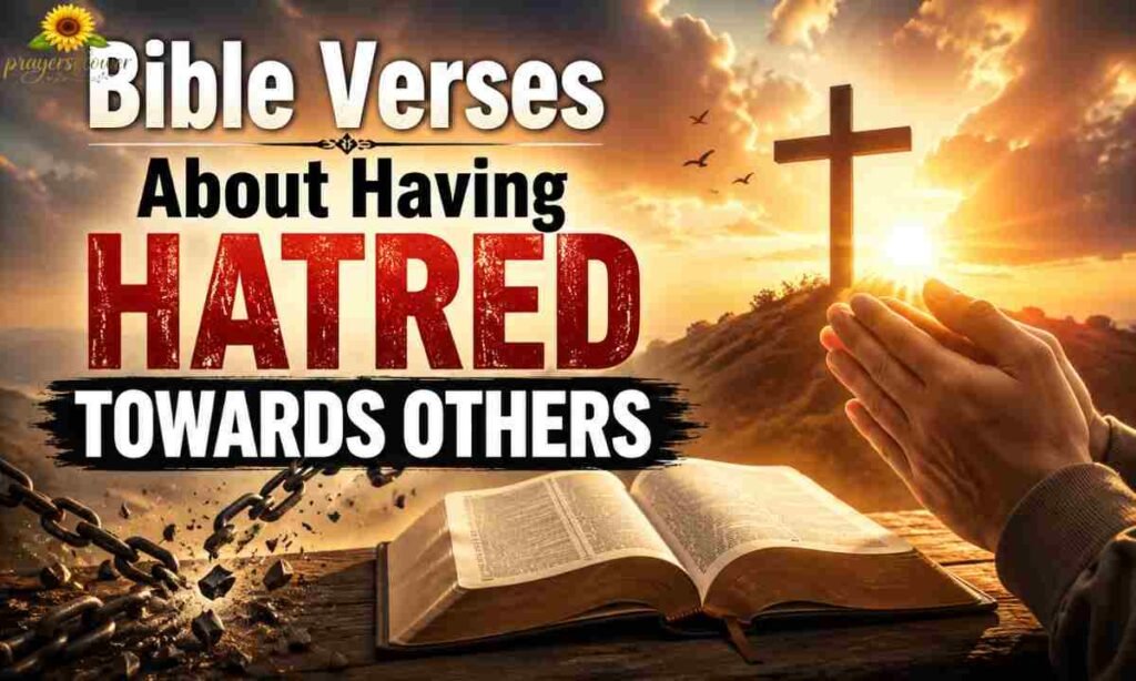 Bible Verses About Having Hatred Towards Others