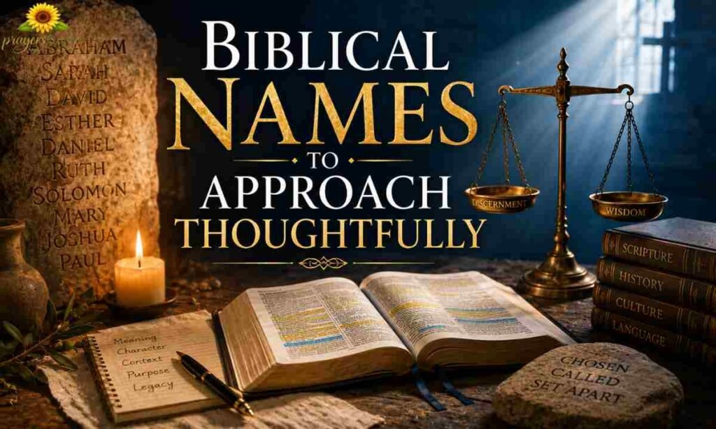 Biblical Names to Approach Thoughtfully