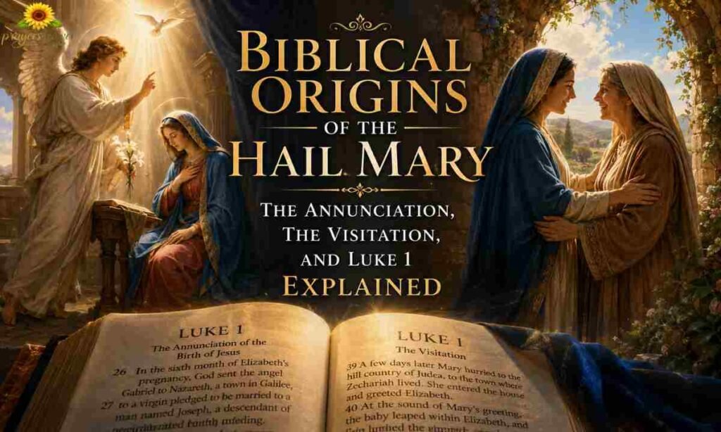 Biblical Origins of the Hail Mary — The Annunciation, the Visitation, and Luke 1 Explained
