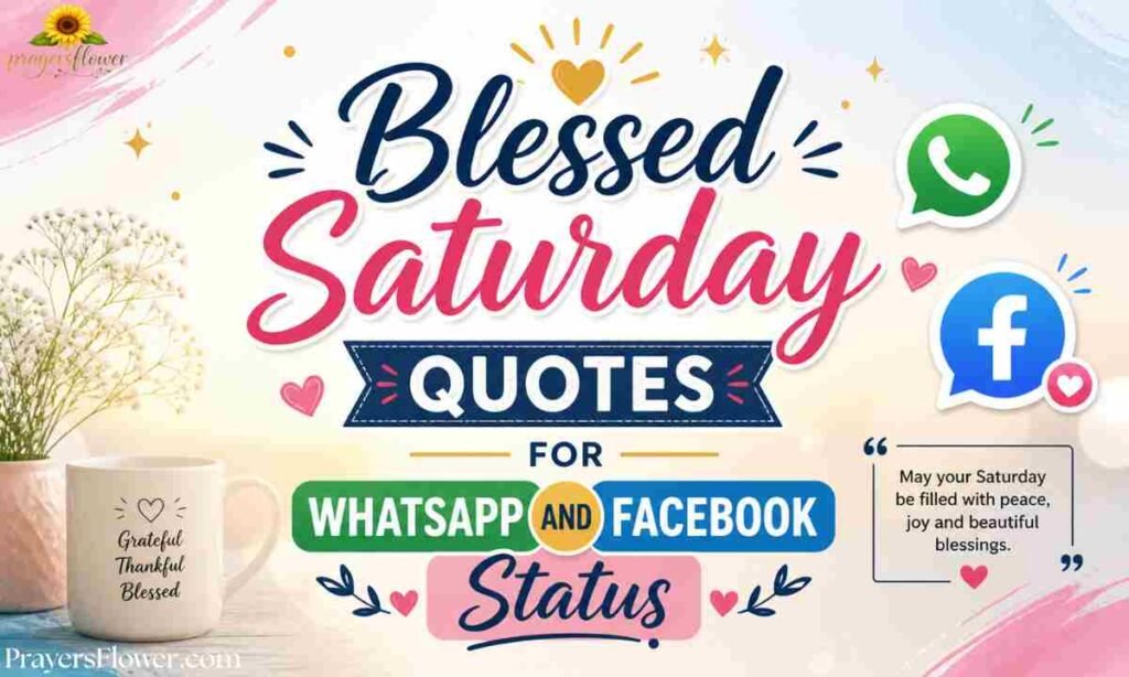 Blessed Saturday Quotes for WhatsApp and Facebook Status