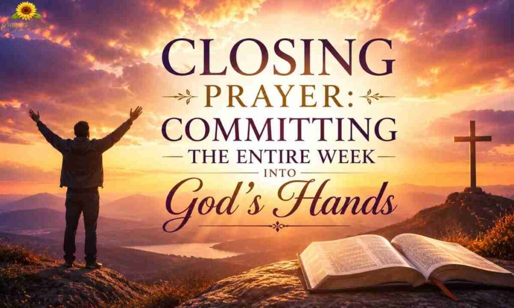 Closing Prayer Committing the Entire Week into God's Hands