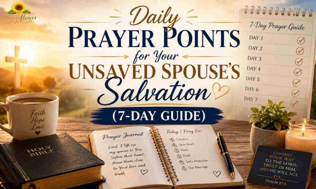 Daily Prayer Points for Your Unsaved Spouse's Salvation (7-Day Guide)