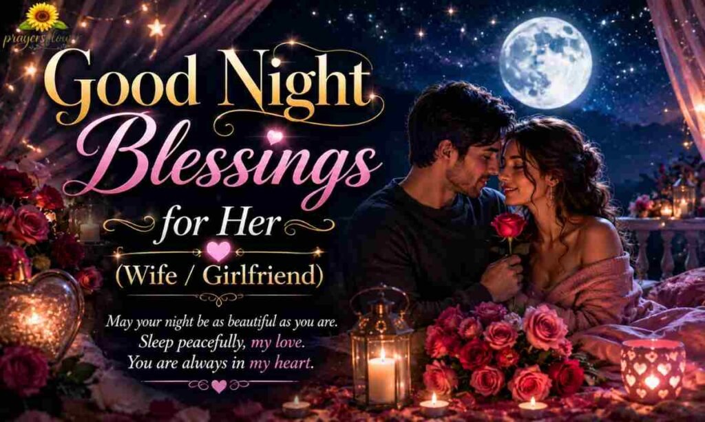 Good Night Blessings for Her (Wife  Girlfriend)