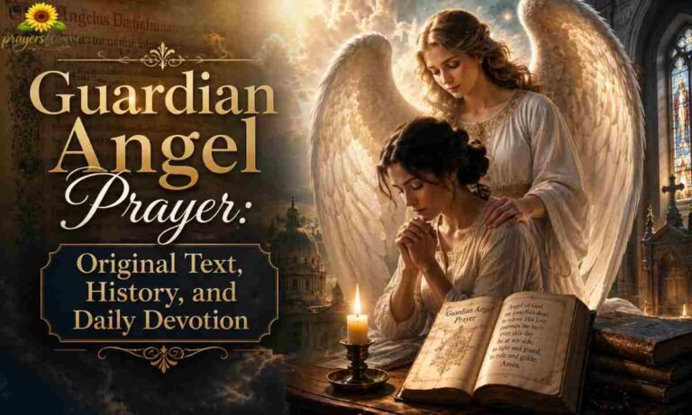 Guardian Angel Prayer Original Text, History, and Daily Devotion
