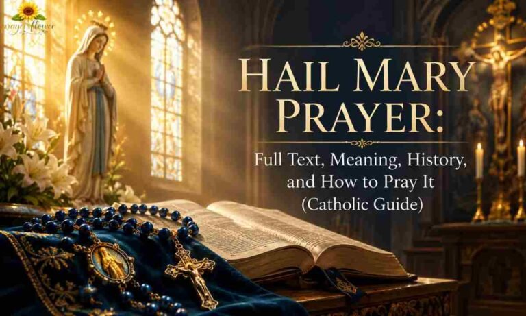 Hail Mary Prayer Full Text, Meaning, History, and How to Pray It (Catholic Guide)