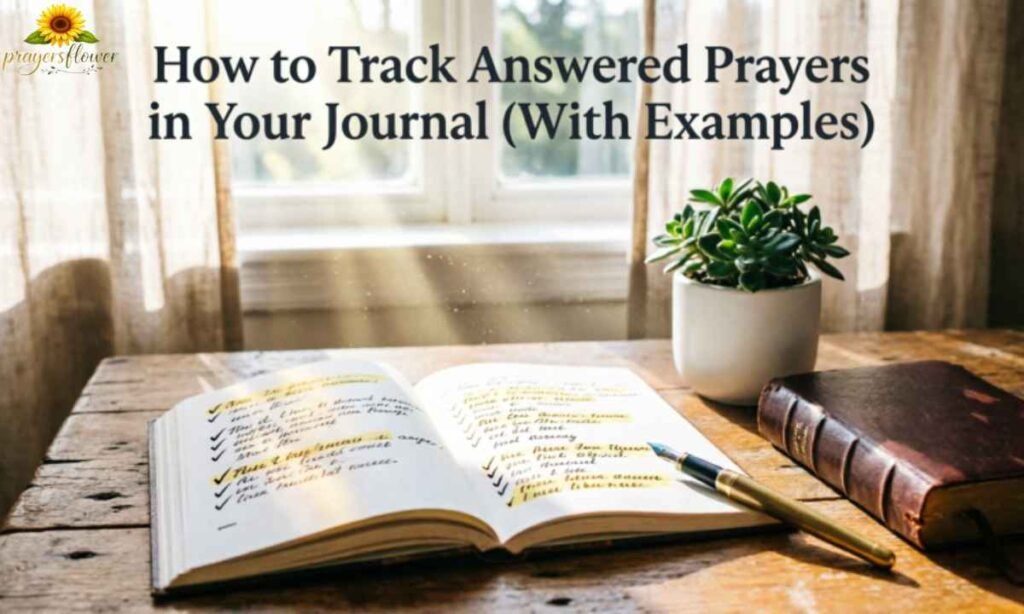 How to Track Answered Prayers in Your Journal (With Examples)