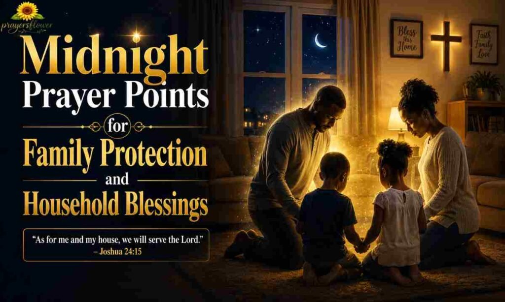 Midnight Prayer Points for Family Protection and Household Blessings