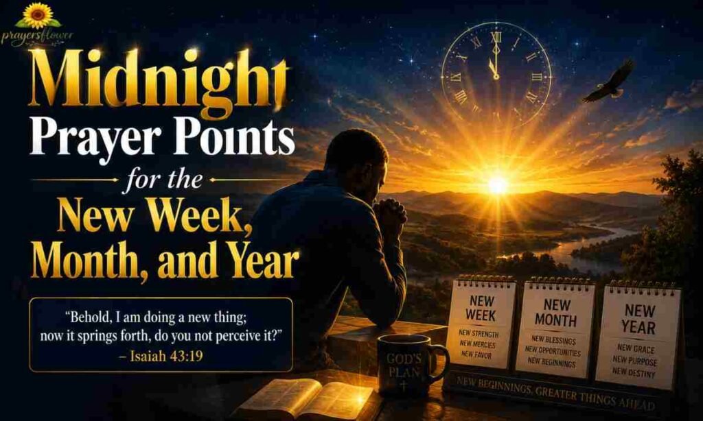 Midnight Prayer Points for the New Week, Month, and Year