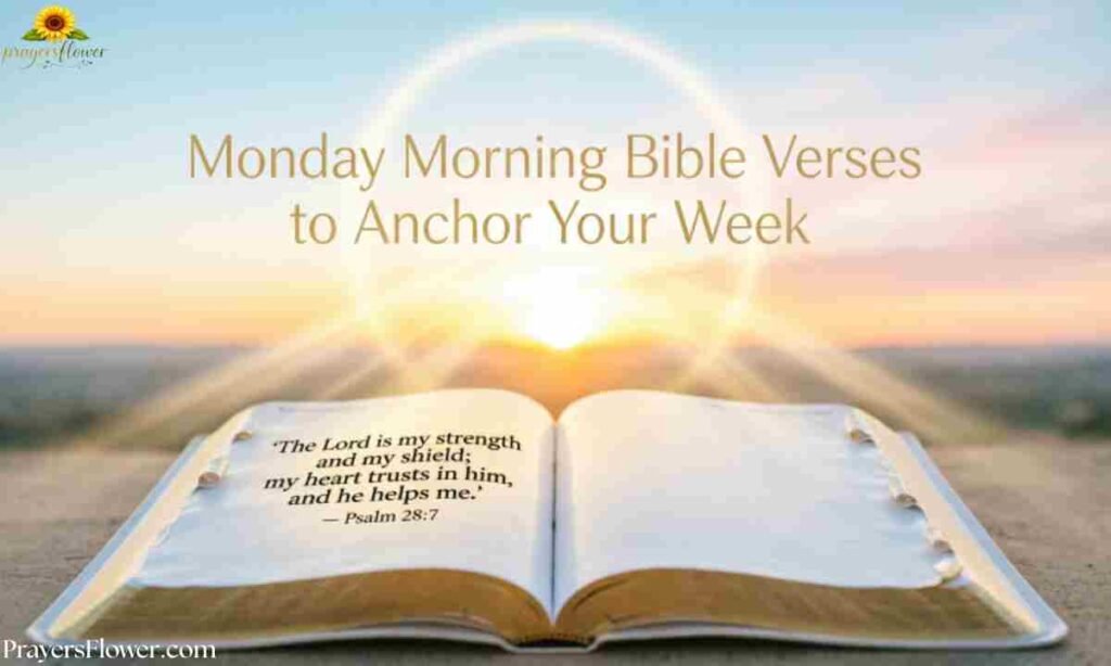 Monday Morning Bible Verses to Anchor Your Week