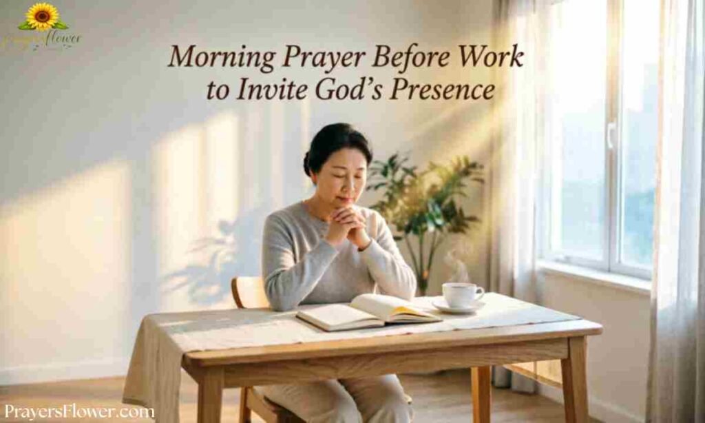 Morning Prayer Before Work to Invite God's Presence